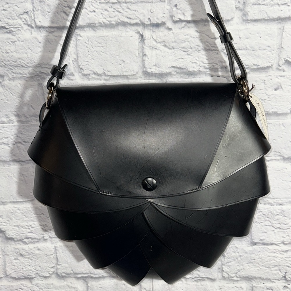 Boldrini Selleria Black Carmen Shoulder Bag Opera Collection Large Luxury Purse - Picture 4 of 15